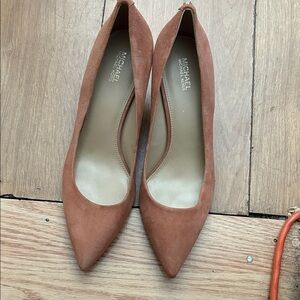 Michael Kors Women's Nude Suede Heels